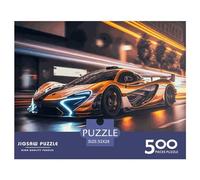 500 Piece Futuristic Supersport Car Square Jigsaw Puzzles for Adults & Wooden Puzzles Learning Educational Toys Family Games 500pcs (52x38cm)