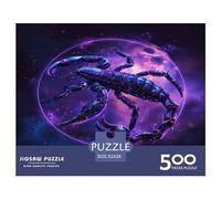 500 Piece Galaxy Scorpion Square Puzzles for Adults, Wooden Puzzles Toy Wall Decor 500pcs (52x38cm)