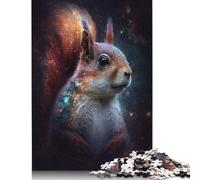 500 Piece Galaxy Squirrel Jigsaw Puzzles for Adults Learning Educational Toys Family Games Birthday Gifts 500pcs (52x38cm)