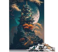 500 Piece Geisha Dragon Whisperer Jigsaw Puzzles for Adult Teenagers Wooden Puzzles for Adults Puzzles Stress Relief Toys 500pcs (52x38cm)