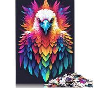 500 Piece Geometric Color Vulture Jigsaws for Adults Wood Puzzle Jigsaws Brain Teaser Puzzles For Adults 500pcs (52x38cm)