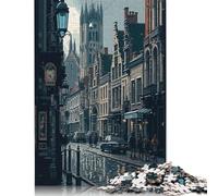 500 Piece Ghent Pixel Art Puzzles for Adults Wooden Puzzles Educational Game for Children As A 500pcs (52x38cm)