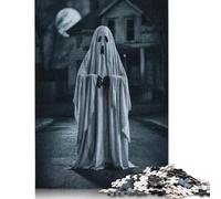 500 Piece Ghostly Figure In Night Jigsaw Puzzle for Adult Teenagers Puzzle Jigsaws for Adults Puzzles for Adults 500pcs (52x38cm)