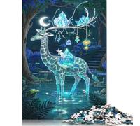 500 Piece Giraffe Jigsaw Puzzles, for Adults & Wooden Puzzles Educational Games For Kids 500pcs (52x38cm)