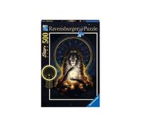 500 Piece Glow-in-the-Dark Puzzle - Ravensburger - Radiant Lion - Animals - Adult - Indoor