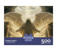 500 Piece Golden Angel Square Jigsaw Puzzles for Adults, Wooden Puzzles Learning Educational Toy 500pcs (52x38cm)