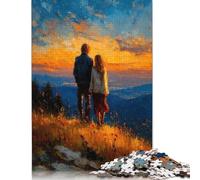 500 Piece Golden Horizon - Together Beyond The Silence Jigsaw Puzzle for Adult Teenagers Puzzle Jigsaws for Adults Educational Game for Adult 500pcs (52x38cm)
