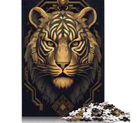500 Piece GOLDEN TIGER ART Jigsaw Puzzle Adult Jigsaw Puzzle Puzzle for Adults And Teenager 500pcs (52x38cm)