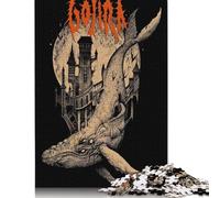 500 Piece Gothic Whale Castle Puzzles for Wooden Puzzles Educational Game for Adult 500pcs (52x38cm)