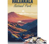 500 Piece Haleakala National Park Poster Jigsaw Puzzles for Adults Teenagers Wood Puzzles Family Game for Adults And Teenagers 500pcs (52x38cm)