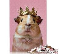 500 Piece Hamster King Jigsaw Puzzles for Adult Teenagers Wooden Puzzles For Family Fun & Game Night 500pcs (52x38cm)