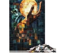 500 Piece Hand of Light Stained Glass Surreal Artwork Jigsaw Puzzles for Adults Wooden Puzzles for Adults & Teenager Family Entertainment Toys 500pcs (52x38cm)