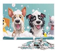 500 Piece Happy Bath Time! Jigsaw Puzzles for Adults Jigsaw Puzzles Educational Game Challenge Toy 500pcs (52x38cm)