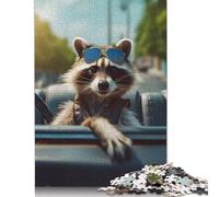500 Piece Happy Winter Smiling Fox Jigsaw Puzzle for Adult Teenagers Puzzle Jigsaws for Adults Educational Puzzle 500pcs (52x38cm)