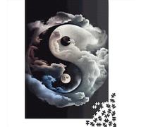 500 Piece Harmony Yin Yang Puzzles for Adults & Wooden Puzzles Educational Puzzle Family Game 500pcs (52x38cm)