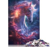 500 Piece Head of An Etheral Horse Jigsaw Puzzlesfor Adults Teenagers Puzzles Jigsaw Puzzles for Adults Gifts 500pcs (52x38cm)