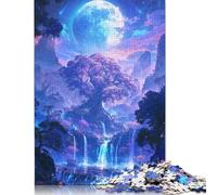 500 Piece Heart of The Sacred Forest Jigsaw Puzzles for Adults Teenagers Wood Puzzle Jigsaws for Adults Secret Santa Gifts 500pcs (52x38cm)