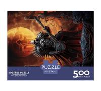 500 Piece Heavy_metal_music Square Jigsaw Puzzles for Adults, Wooden Puzzles Educational Game for Children 500pcs (52x38cm)
