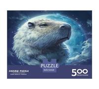 500 Piece Ice_capybara Square Puzzle for Adults, Wooden Puzzles Puzzle Hands-on Game 500pcs (52x38cm)