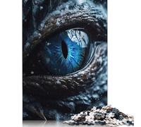 500 Piece Ice Dragons Sapphire Eye Jigsaw Puzzles for Adults Teenagers Puzzles for Adults & Teenager Relax Puzzles Games 500pcs (52x38cm)