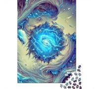 500 Piece Ice Explosion Creative Square Jigsaw Puzzles for Adults And Wooden Puzzles Toy Intellectual Game 500pcs (52x38cm)