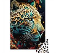500 Piece Jaguar 3 Square Puzzles for Adults, Wooden Puzzles Toy Wall Decor 500pcs (52x38cm)