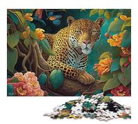 500 Piece Jaguar in Rain Forest Jigsaw Puzzle for Adult Teenagers Puzzle Jigsaws for Adults Puzzles for Adults 500pcs (52x38cm)
