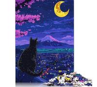 500 Piece Japan Cat Puzzles for Wooden Puzzles Educational Game for Adult 500pcs (52x38cm)