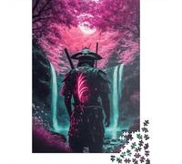 500 Piece Japanese Samurai Creative Square Jigsaw Puzzles for Adults & Wooden Puzzles Educational Toys 500pcs (52x38cm)