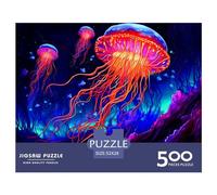 500 Piece Jellyfish Puzzles for Wooden Puzzles Educational Game for Adult 500pcs (52x38cm)