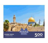500 Piece Jerusalem Wailing Wall Square Puzzles for Adults, Wooden Puzzles Family Entertainment Toys 500pcs (52x38cm)