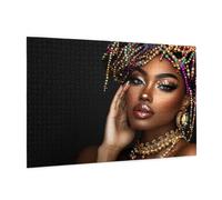 500 Piece Jigsaw Puzzle Africa Jigsaw Puzzles for Adults Woman Impossible Puzzle Challenging High Difficulty Family Activity with Gift Box Packaging, Great Gift Idea for Family Friends 52x38 CM -1418y