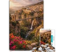 500 Piece Jigsaw Puzzle, Algeria Constantine Cityscape with Bridge and