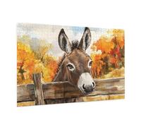 500 Piece Jigsaw Puzzle Animal Jigsaw Puzzles for Adults Farm Impossible Puzzle Challenging High Difficulty Family Activity with Gift Box Packaging, Great Gift Idea for Family Friends 52x38 CM -1371y
