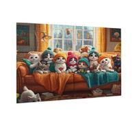 500 Piece Jigsaw Puzzle Animal Jigsaw Puzzles for Adults Interesting Impossible Puzzle Challenging High Difficulty Family Activity, Gift Box Packaging, Great Gift Idea for Family Friends 52x38CM -220y