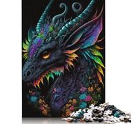 500 Piece Jigsaw Puzzle Animals Dragons Puzzles for Adults Wooden Games Jigsaw Challenge Toy Christmas And Birthday Gifts 500pcs (52x38cm)