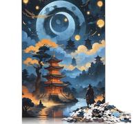 500 Piece Jigsaw Puzzle Asian Landscape Van Gogh Wooden Puzzles for Adults Brain Teaser Game 500pcs (52x38cm)
