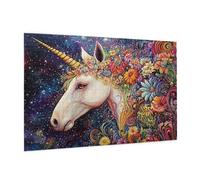 500 Piece Jigsaw Puzzle Flower Jigsaw Puzzles for Adults Unicorn Impossible Puzzle Challenging High Difficulty Family Activity with Gift Box Packaging, Great Gift Idea for Family Friends 52x38CM -507y