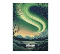 500 Piece Jigsaw Puzzle for Adults, Abisko National Park Aurora Borealis