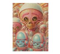 500 Piece Jigsaw Puzzle for Adults, Alien Astronauts in a Cosmic Swarm
