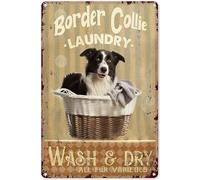 500 Piece Jigsaw Puzzle for Adults and Families - Border Collie Laundry Wash & Dry All Fur Varieties Wooden Jigsaw Puzzle - Family Fun & Leisure Beginner Jigsaw Puzzle Toys
