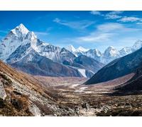 500 Piece Jigsaw Puzzle for Adults And Kids Age 14 And Up - Mountains snow view from above 52x38cm