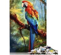 500 Piece Jigsaw Puzzle for Adults Art Parrot Square Jigsaw Puzzles, for Adults And Woodenboard Puzzles Educational Game Challenge Toy 500pcs (52x38cm)