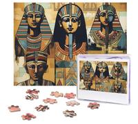 500 Piece Jigsaw Puzzle for Adults Challenging Puzzle for Game Nights Ancient Egypt Tribe Series Wooden Puzzle Personalized Custom Wood Puzzle for Family Picture Puzzle Finished Size 15"x20.4"