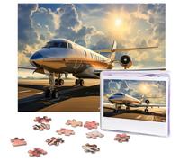 500 Piece Jigsaw Puzzle for Adults Challenging Puzzle for Game Nights Private Plane Wooden Puzzle Personalized Custom Wood Puzzle for Family Picture Puzzle Finished Size 15"x20.4"