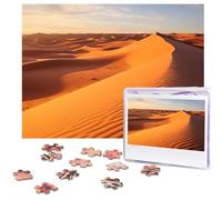 500 Piece Jigsaw Puzzle for Adults Challenging Puzzle for Game Nights Wooden Puzzle Personalized Custom Wood-Puzzles for Family Sand Dunes in The Sahara Desert Picture Puzzles Finished Size 20.4"x15"