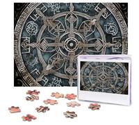 500 Piece Jigsaw Puzzle for Adults Challenging Puzzle for Game Nights Wooden Puzzle Personalized Custom Wood-Puzzles for Family Helm of awe Picture Puzzles Finished Size 20.4"x15"
