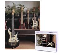 500 Piece Jigsaw Puzzle for Adults Challenging Puzzle Guitar Bass Music Musical Instruments Photo Puzzle Gifts Family Puzzle Toys Wooden Puzzle Personalized Picture Puzzle 52 x 38 CM