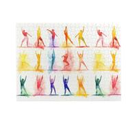 500 Piece Jigsaw Puzzle for Adults Challenging Puzzles for Game Nights Gymnastics Game Wooden Puzzle Personalized Custom Wood Puzzles for Family Picturepuzzle Finished Size 20.4"x15"