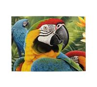 500 Piece Jigsaw Puzzle for Adults Challenging Puzzles for Game Nights Tropical Parrot Wooden Puzzle Personalized Custom Wood Puzzles for Family Picturepuzzle Finished Size 20.4"x15"